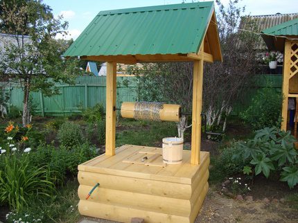 Objets externes pour protéger le puits de l'opacification de l'eau Bien protégé