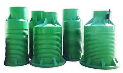 Variedade de caixotões para a organização de poços de água seleção de tamanhos de caixão