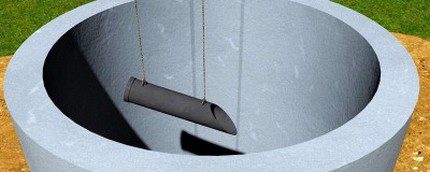 Scoop - an original tool for cleaning wells Well scoop