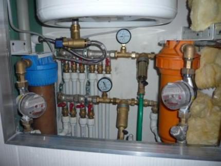 Schéma de câblage interne du système d'alimentation en eau dans le pays Schéma de câblage