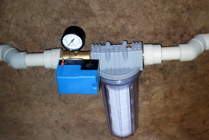 Alimentation en eau du puits