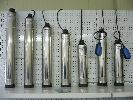 Modelos de bombas de água