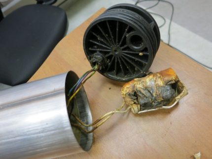 Condenseur de pompe gâté