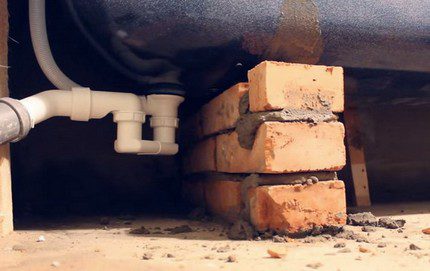 Hauteur de placement du siphon