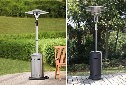 Pilz der Gasheizung im Freien