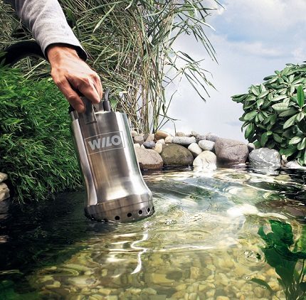 Pompe submersible pour pomper l'eau hors de la piscine Pompe de pompage d'eau