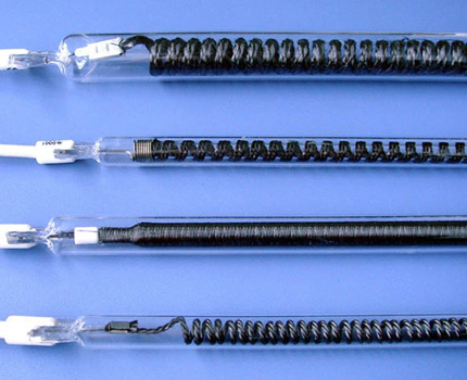 Éléments chauffants infrarouges en fibre de carbone Tube à vide