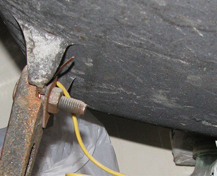 Supports de bain en fonte