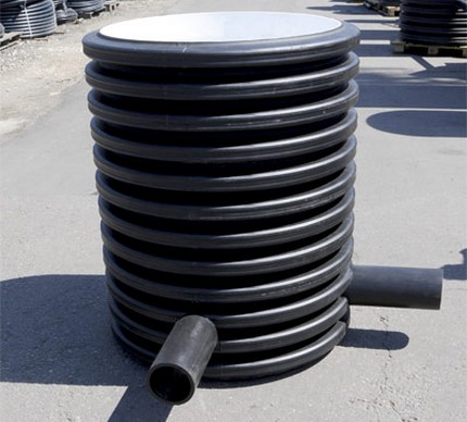 Puits en polymère ondulé