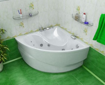 Installer un jacuzzi dans le coin de la salle de bain Jacuzzi d'angle