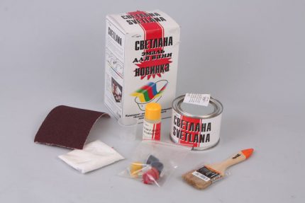 Kit de peinture de bain en fonte bricolage Kit de teinture pour le bain