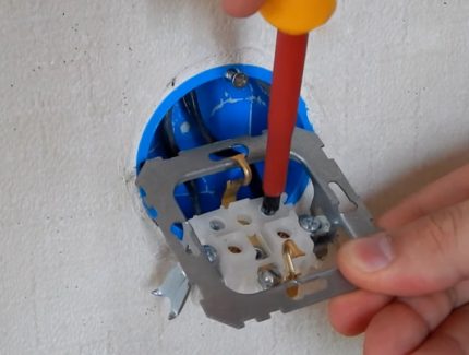 Installation correcte d'une prise