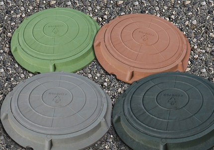 Couvercles pour puits d'égout Trappes en polymère