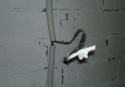 Préparation des câbles