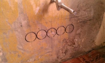 Murs de marquage pour prises