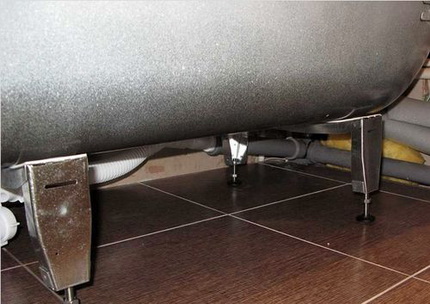 Sağlam desteklerde sabit dökme demir küvet Dökme demir küvet