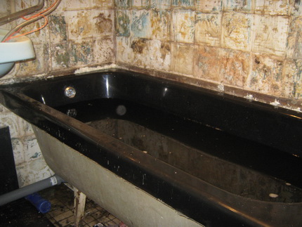 Restauration de bain en fonte
