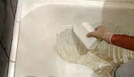 Restauration de bain en fonte