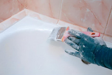 Restauration de bain en fonte