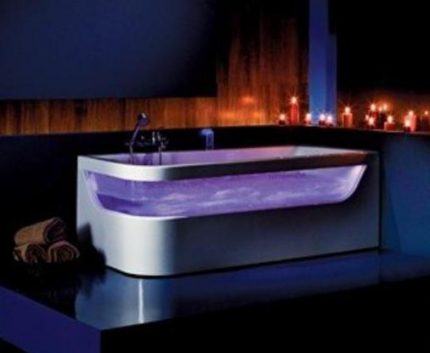 Special effects hot tub Bath backlight