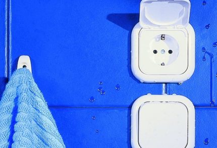 Quelle prise choisir pour l'installation dans la salle de bain ou dans la cuisine Boîtier avec couvercle de protection