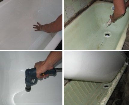 So installieren Sie eine Acrylauskleidung zuverlässig und korrekt in einer Badewanne Kleber montieren und auftragen