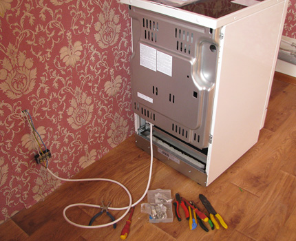 Connexion d'une cuisinière sans prise