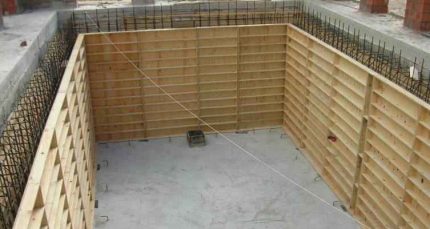 Coffrage de piscine