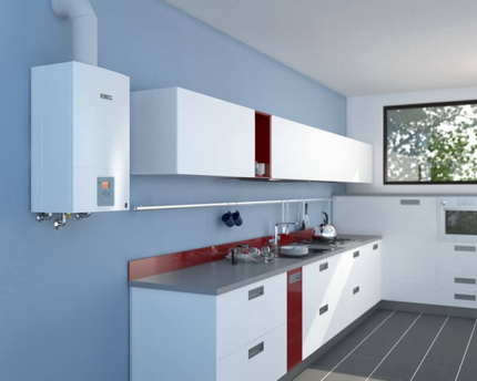 Installation d'une chaudière murale à gaz