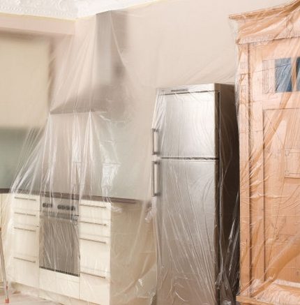 La chambre dans le film protecteur