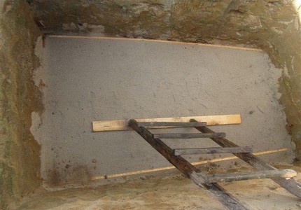 Concrete pit bottom