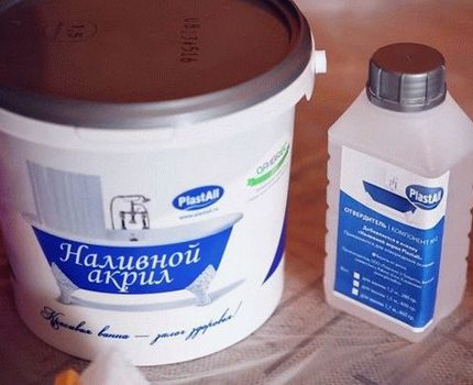 Flüssiges Acrylbad-Wiederherstellungskit Acryl- und Härterflasche