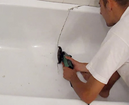 Dismantling the liner