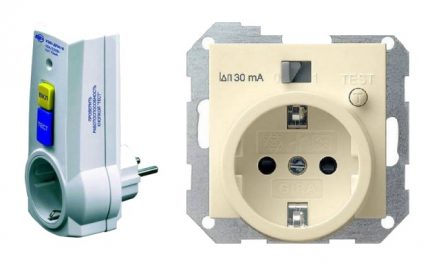 Banyoda çamaşır makinesi için çıkış altında taşınabilir RCD RCD ile donatılmış soket