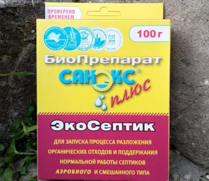 Préparation écologique - Sanex pour fosses septiques et puisards Sanex Ecoseptic