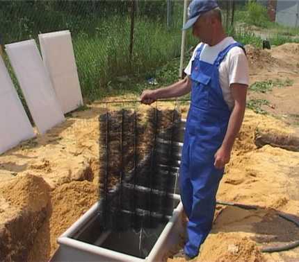 Instalação de uma fossa séptica Tver