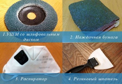 Outils de réparation de bain