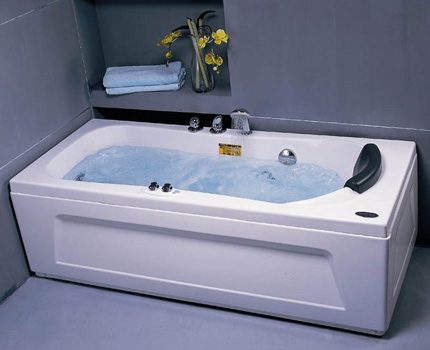 Classic Shape Hot Tub Rectangular Jacuzzi