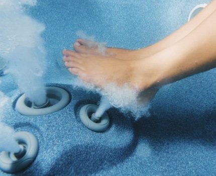 Whirlpool massage effect Foot massage nozzles