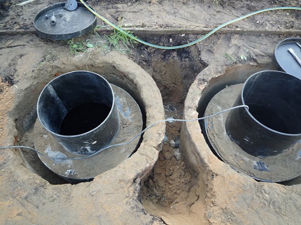 Conception de Cesspool avec débordement