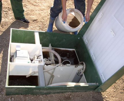 Adicionando lodo ativado de uma instalação semelhante