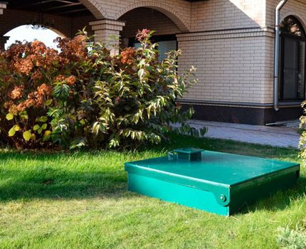 Die Klärgrube erfordert keinen Eingriff