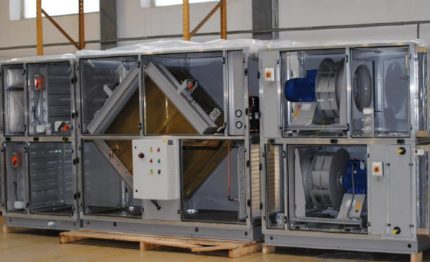 Climatic complex for pool ventilation Complex for ventilation