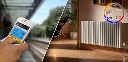 Commande de chauffage à distance