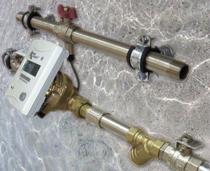 Installation de compteur de chaleur