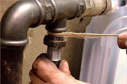 Selante para conexões rosqueadas de toalheiro