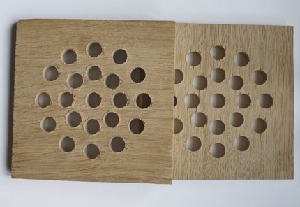 Trous de soufflage de chaleur