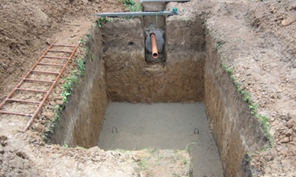 Remplissage de base en béton