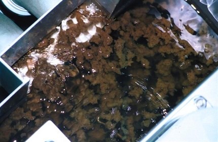 Größe der gebildeten Flocken