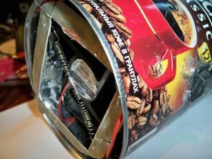 Boîtier de radiateur soufflant fait maison